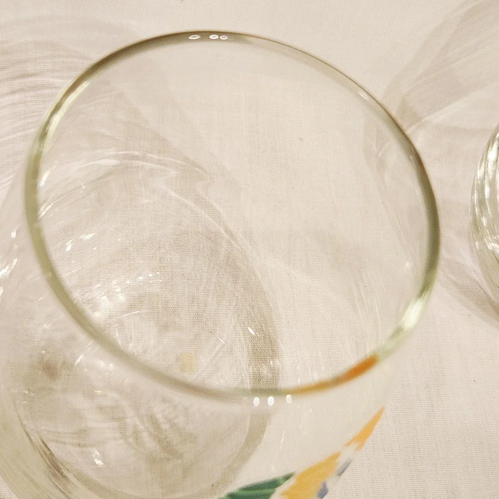 Set of 4 Stemless12 oz Wine Glass‎ Abstract Elephant Unique Barware 4